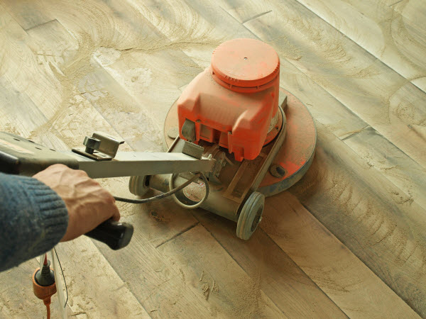 floor sanding a timber photo